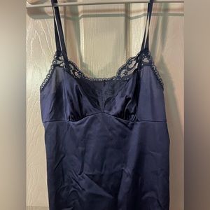 navy blue lace tank